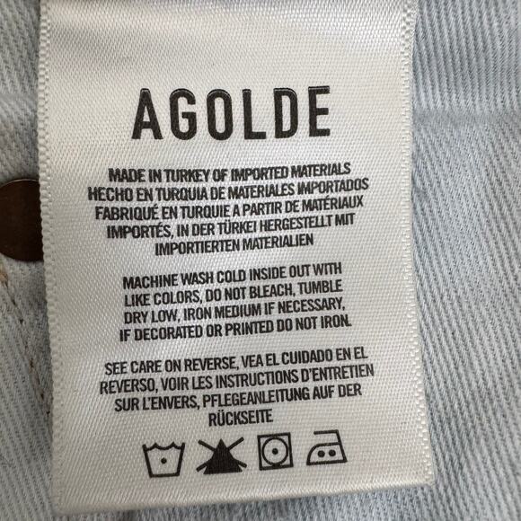 Agolde Jaime Distressed High Rise Denim Jeans Size 27 - Picture 10 of 13